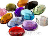 Rhinestones 18mm x 13mm Oval - 50 or 500 pieces