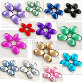 Rhinestones 6mm x 8mm Oval - 100, 1000 or 2000 pieces