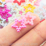Pearl Beaded Stars 13mm