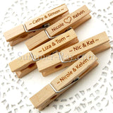 Wooden Peg with Personalized Engraving for Weddings