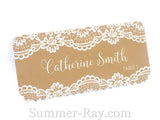 Personalized Printed Lace Place Card Escort Card