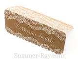 Personalized Printed Lace Place Card Escort Card