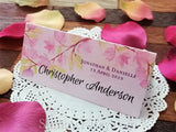 Personalized Love Story Under the Maple Tree Wedding Place Cards/Escort Cards