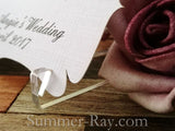 Personalized Elegant Place Card with Acrylic Holders