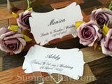 Personalized Elegant Place Card with Acrylic Holders