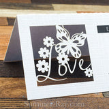 Personalized Laser Cut White Wedding Place Cards/Seating Cards