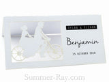 Personalized Laser Cut White Wedding Place Cards/Seating Cards