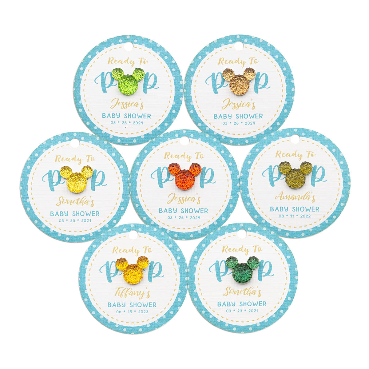 Enkelhed pålægge burst Personalized Baby Shower Ready to Pop Favor Gift Tags with Mixed Color –  Summer-Ray.com
