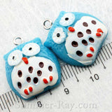 Cabochon Resin Spotted Owl with Eye Bolt