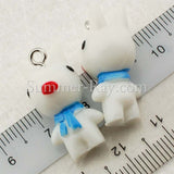 Cabochon Resin Mixed Owl/Ice Cream/Pencil/Mustache/Skull Head/Cupcake/Bear/Dog with Eye Bolt