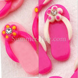 Cabochon Resin Flip Flop