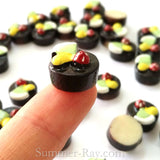 Cabochon Resin Chocolate Fruit Cake