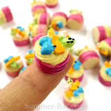 Cabochon Resin Layered Fruit Cake