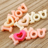 Cabochon Resin I Love You