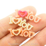 Cabochon Resin I Love You