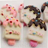 Cabochon Resin I 'heart' You Popsicles