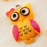 Cabochon Resin Owl with Eye Bolt