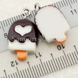 Cabochon Resin Mixed Owl/Ice Cream/Skull Head/Pencil/Bear/Dog/Rubber Duck with Eye Bolt
