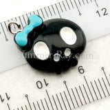 Cabochon Resin Mixed Owl/Ice Cream/Skull Head/Pencil/Bear/Dog/Rubber Duck with Eye Bolt