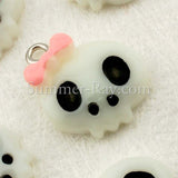 Cabochon Resin Mixed Owl/Ice Cream/Pencil/Mustache/Skull Head/Cupcake/Bear/Dog with Eye Bolt
