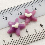 Cabochon Resin Starfish with Heart