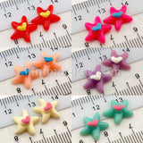 Cabochon Resin Starfish with Heart