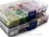 Rhinestones 10mm Mixed Color in Storage Box - 300 or 600 pieces