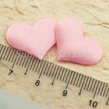 100pcs Satin Hearts