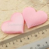100pcs Satin Hearts