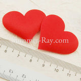 100pcs Satin Hearts