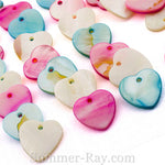 Pearl Shell Beads in 4 designs - 50 pieces
