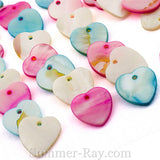 Pearl Shell Beads in 4 designs - 50 pieces