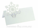 Personalized Snowflake Winter Wedding Place Card