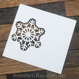 Personalized Snowflake Winter Wedding Place Card