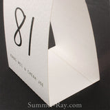 Personalized White Nella Sue Table Number