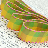 Stitched Ribbons Checked 12mm - 5 yards
