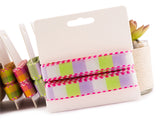 Stitched Ribbons Checked 12mm - 5 yards