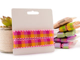 Stitched Ribbons Checked 12mm - 5 yards