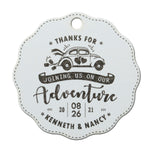 Personalized Scallop Thanks for Joining Us on Our Adventure Wedding/Bridal Shower Favor Gift Tags