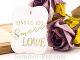 Gold Foil Hot Stamping S'More Love Little Violin Favor Tags