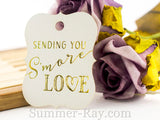 Gold Foil Hot Stamping S'More Love Little Violin Favor Tags