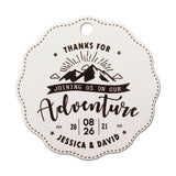 Personalized Scallop Thanks for Joining Us on Our Adventure Wedding/Bridal Shower Favor Gift Tags in Nature Theme