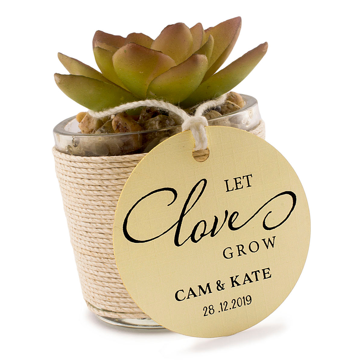 watch me grow succulent tags Personalized Let Love Grow Wedding Favors Round Gift Tags for Succulen –  Summer-Ray.com