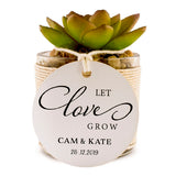 Succulent not included with this item.