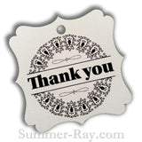 Elegant Square Thank You Gift Tags