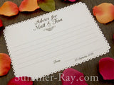 Personalized Wedding Advice White Card