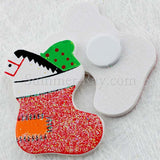 Wooden Christmas Stocking Embellishment