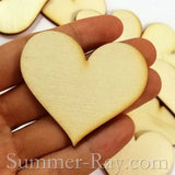 Laser Cut Out Wooden Hearts