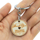 Personalized Engraved Unfinished Wooden Wedding Favor Key Chain