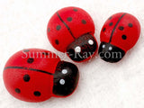 Wooden Embellishments - Ladybug 100 and 120 pieces